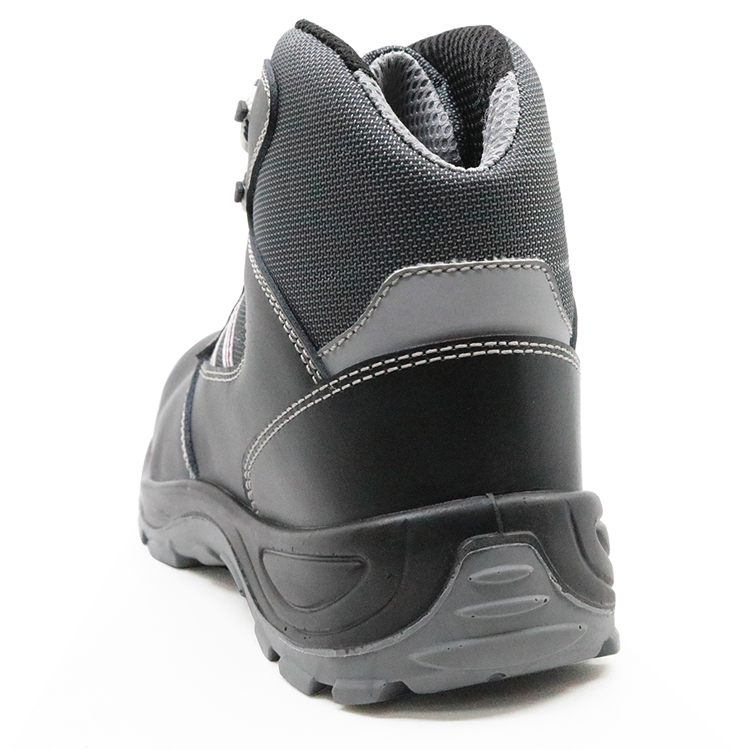 Slip resistant anti static leather botas de seguridad safety boots steel toe