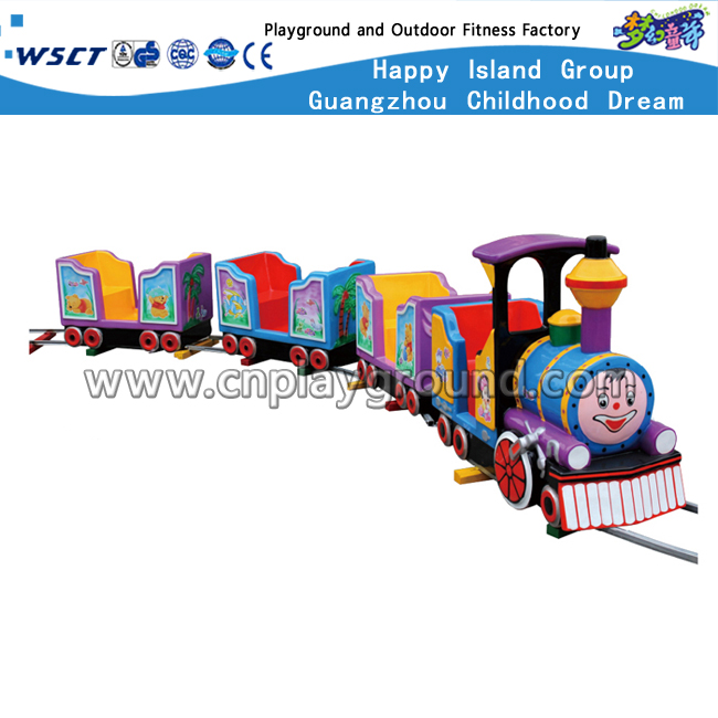 4 Sitzkarikatur-Entwurfs-runder kleiner elektrischer Eisenbahn-Zug (A-10402)