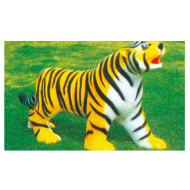 Cartoon-Tierskulptur-Tiger im Freien für Kinderspiel (HD-18908)