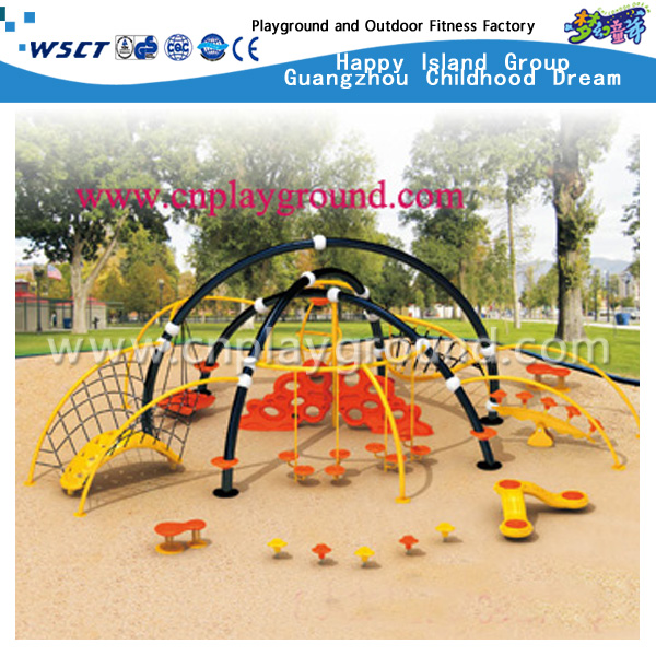 户外圆形攀爬钢结构儿童金属游乐场促销活动（HA-11701） 