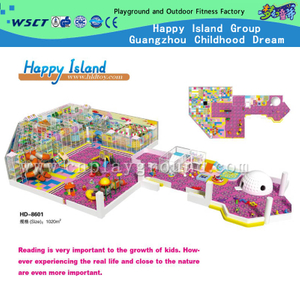  Freizeitpark-großer weicher Kinderkarikatur-Innenspielplatz für Verkauf (HD-8601)