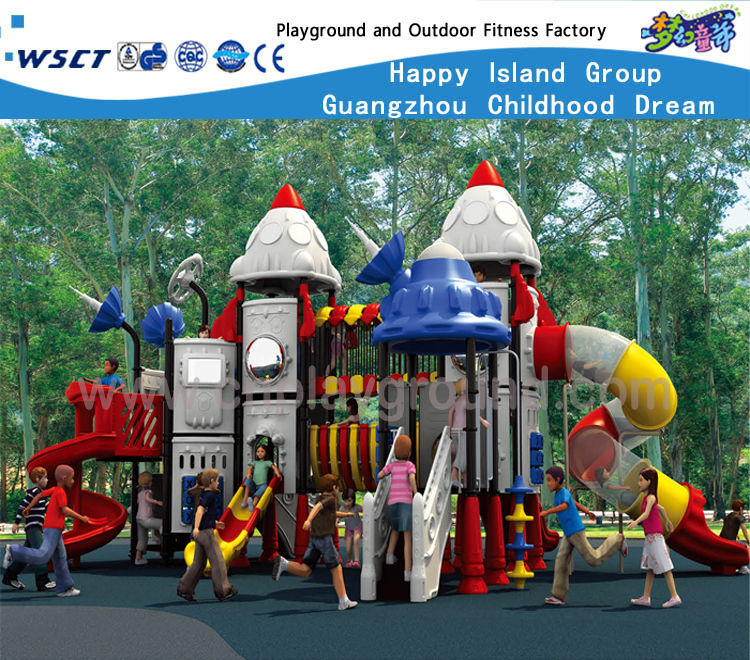 Outdoor Rocket Feature Kinder Weltraum Spielplatz aus verzinktem Stahl (HF-14101)