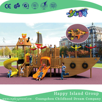 Открытая деревянная детская площадка для детских пиратов (HF-16801)