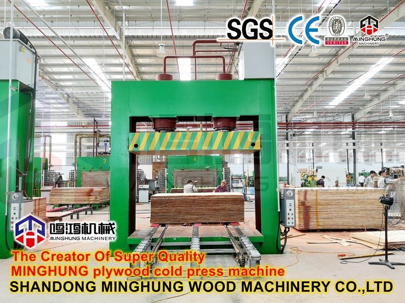 500t 600t Cold Press Woodworking Machine untuk Pembuatan Kayu Lapis