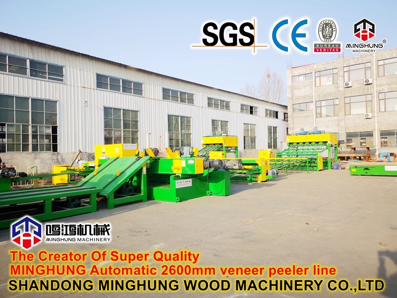 Mesin Pengupas Rotary untuk Kayu Oak Pine Mangga