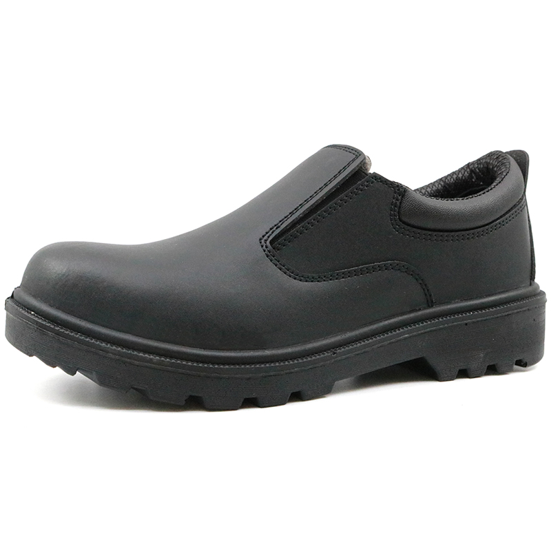 China black steel toe no lace executive safety shoes men Buy