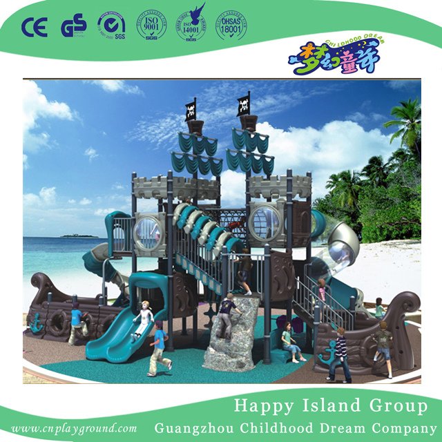 Hochwertige große Outdoor Kinder Piratenschiff Spielplatz für Vergnügungspark (HK-50052A)