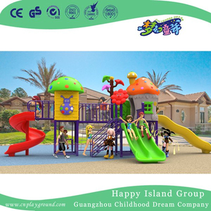  Neuer Entwurfs-im Freien kleine Kinderpilz-Haus-Spielplatzgeräte mit Lächeln-Blume (H17-A5)
