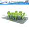 M11-07601便宜的儿童长方形塑料表和椅子家具
