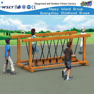 攀登操场设备(HF-17402)的室外木桥体操子项