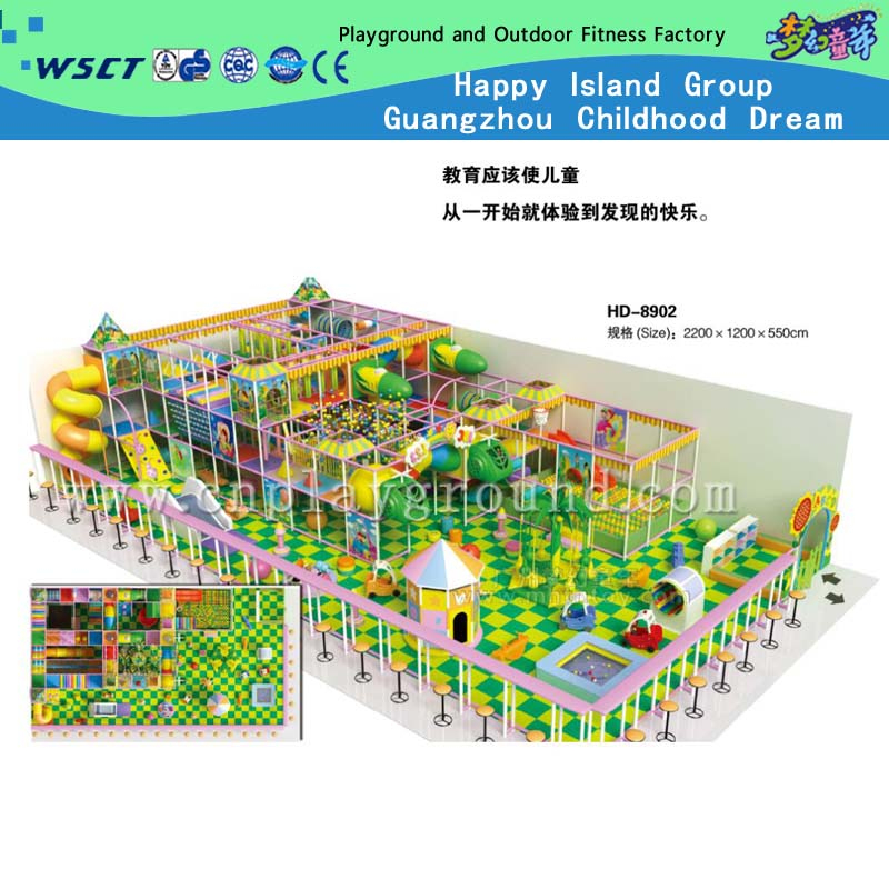 孩子室内大设计淘气城堡操场(HD-8902)