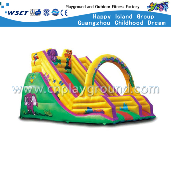 幼儿园卡通动物充气滑梯（HD-9602）