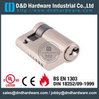 Cerradura de cilindro simple para puerta de aluminio y latón-DDLC010