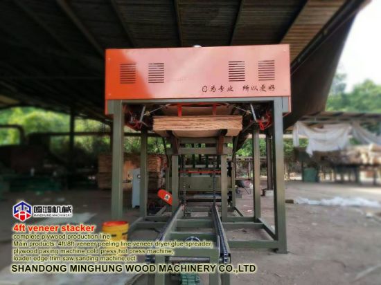 4 * 8 kaki Mesin Veneer Stacker untuk Produksi Kayu Lapis