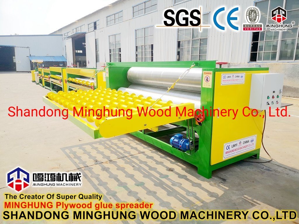 Mesin Penyebar Lem Kayu Lapis 4 kaki di Cina