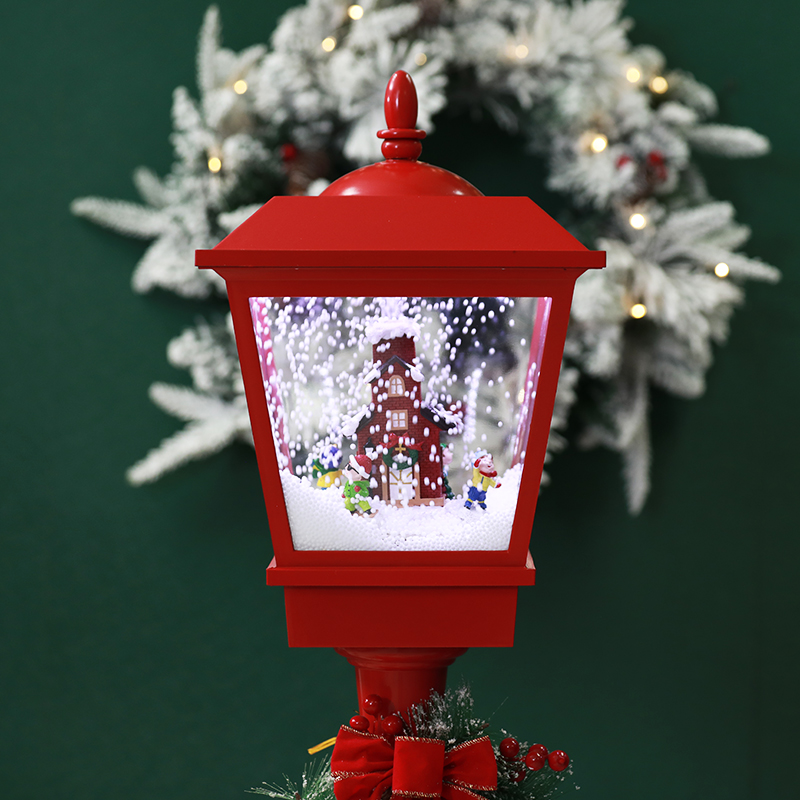 Wholesale Navidad Animated Christmas Floor Street Lamp Post Light with