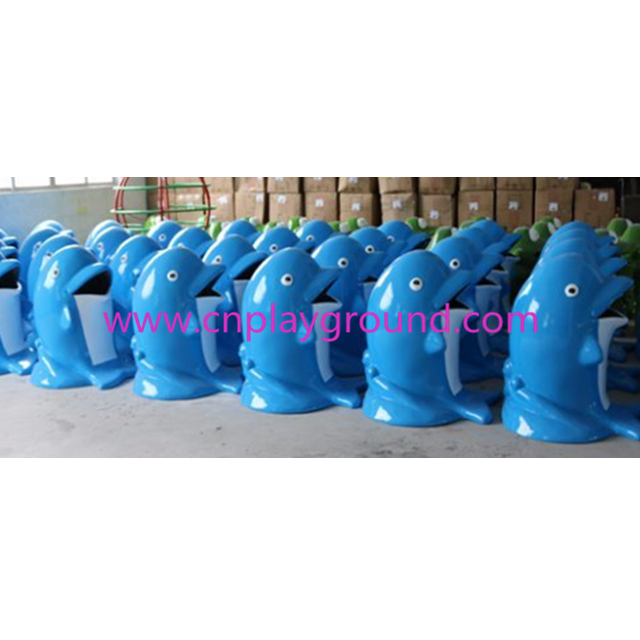 Cartoon-Tier-Delphin-Mülleimer im Freien für Park-Ausrüstung (M11-14201)