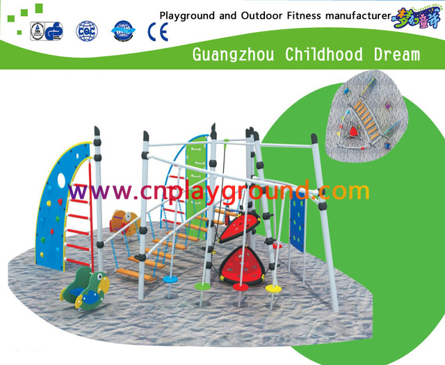儿童户外丛林健身房攀爬架设备 (A-17401)