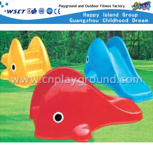 户外小型塑料玩具动物卡通鲸鱼滑梯游乐设备 (M11-09805)