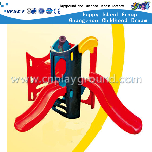 户外塑胶玩具钻爬组合滑梯 (M11-09108)
