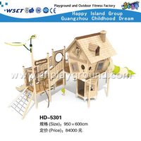 Специальный дизайн Открытый детский деревянный игровой площадка для игровых площадок (HD-5301)
