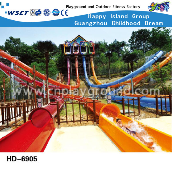 儿童成人水上乐园大型塑料滑梯设备（A-06905）