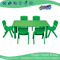 Schuleuropäische Kinder Green Square Kunststoff Tisch zum Verkauf (HG-5202)
