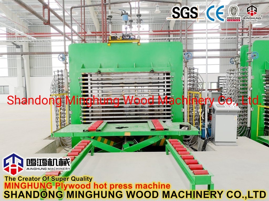 Mesin Woodworking Face Veneer Hot Press Machine untuk Mesin Kayu Lapis