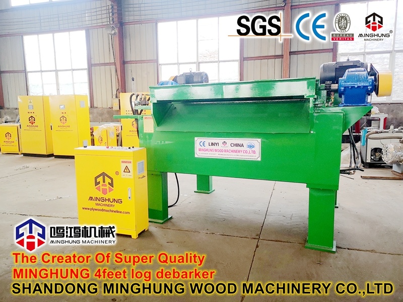 4feet Wood Log Rounder Debarker untuk Veneer Core