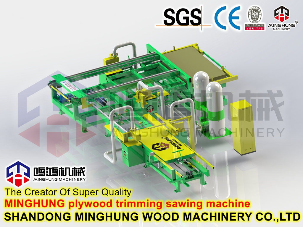 Mesin Gergaji Tepi untuk Proses Produksi Plywood Anti Slip