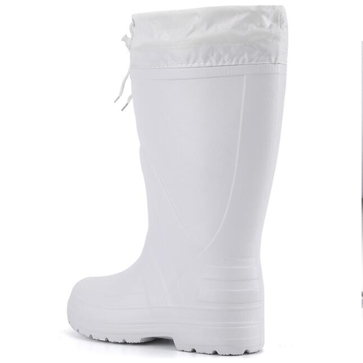 Food industry white lightweight cotton lining winter EVA boots for work