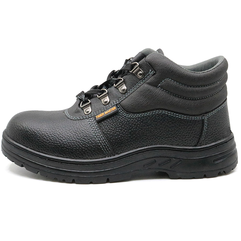 Cemented tiger master brand leather safety work shoes steel toe cap