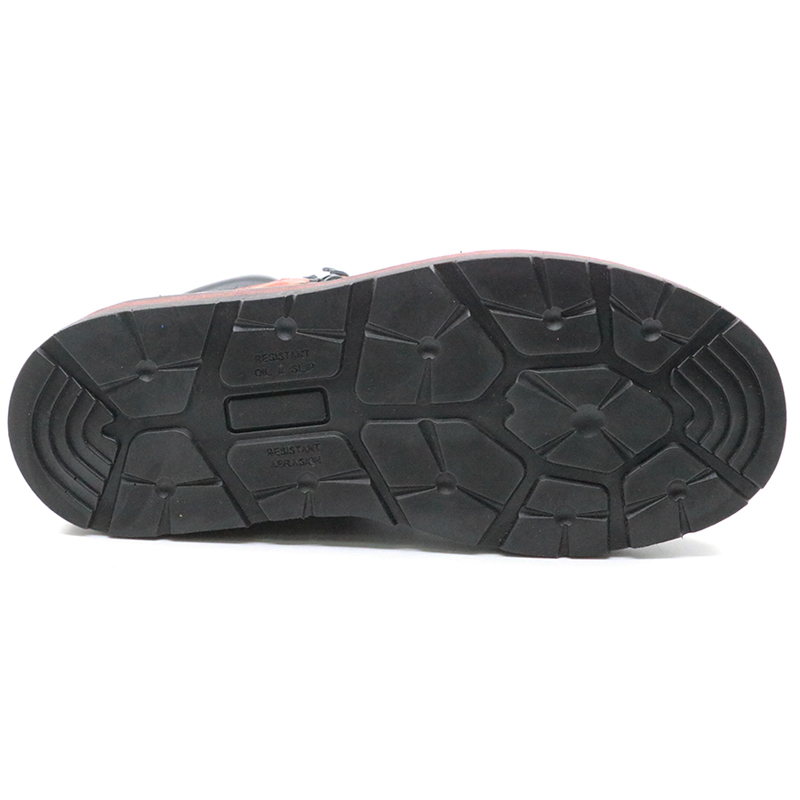 Crazy horse leather non slip composite toe industrial safety boots