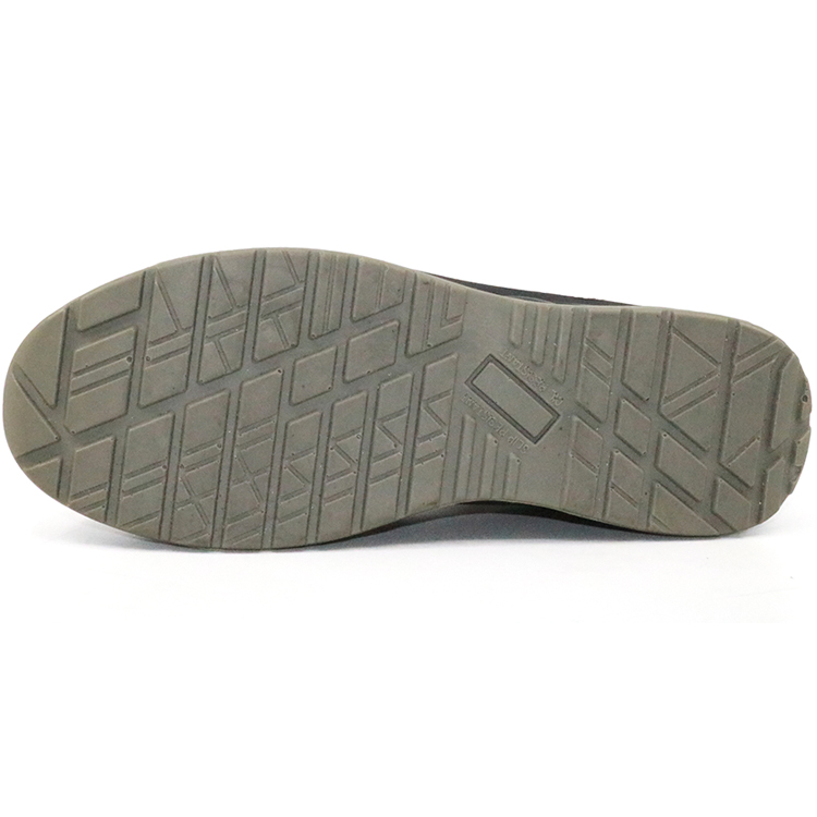 PU injection leather steel toe fashionable no lace safety shoes for work