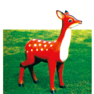 Outdoor Cartoon Animal Red Deer Sculpture Equipment (HD-18907)