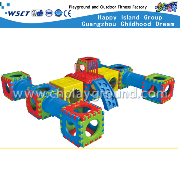  户外幼儿立方体塑料玩具游乐设备 (M11-09603)