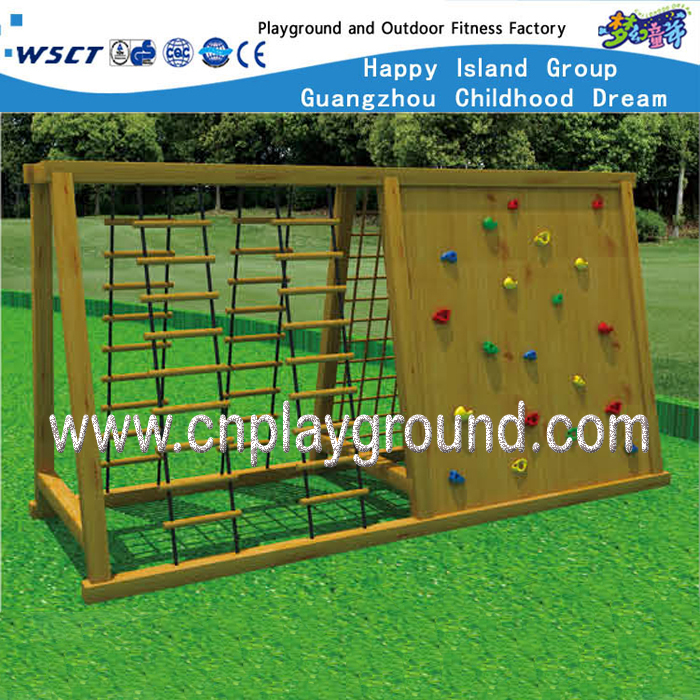 Outdoor Kinder Holz Kombination Klettern Fitness Spielplatz Ausrüstung (HF-17606)