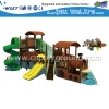高质量室外小火车造型的儿童滑梯设备(HD-4202)