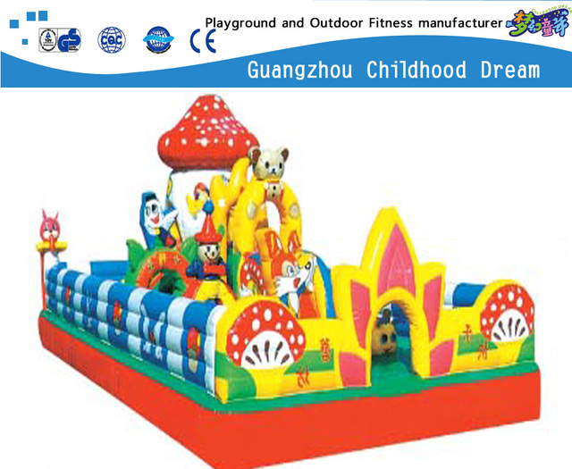 Cartoon-Kinderaufblasbares Schloss im Freien für Vergnügungspark (M11-06103)