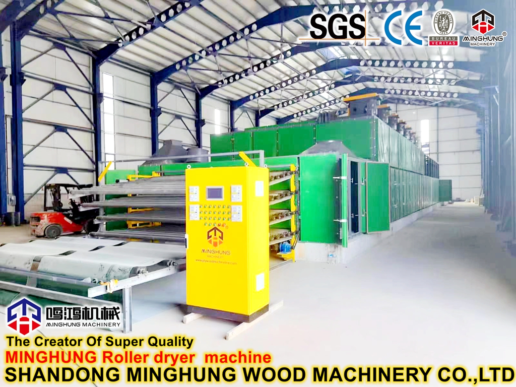 Pengering Veneer Kayu Lapis dengan Pengumpan Otomatis
