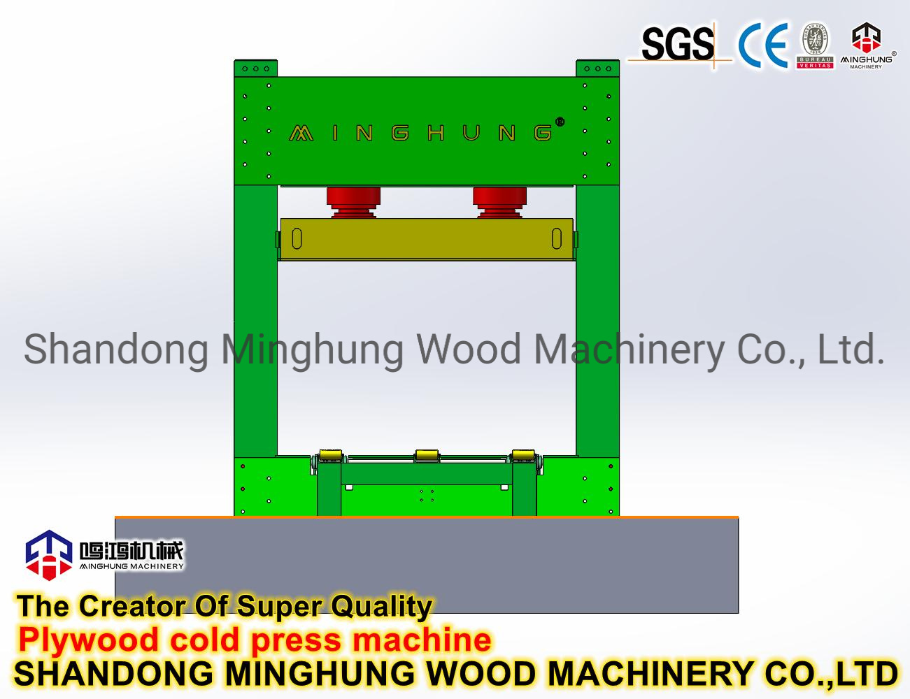 Mesin Cold Press Plywood Mesin Prepress untuk Plywood