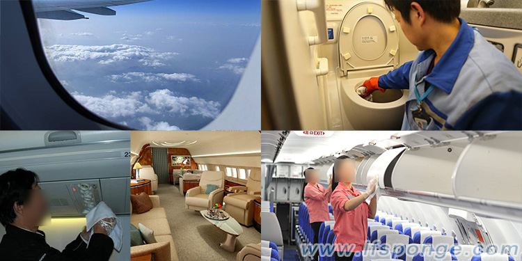 Airplanes dirt and grime Cleaning Melamine Sponge - wholeale aircraft cabin cleaning Product 