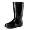 Knee-high water proof non safety men pvc glitter rain boots