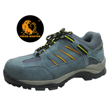 Oil Resistant Non Slip Suede Leather Steel Toe Cap Sport Type Safety Shoes Work