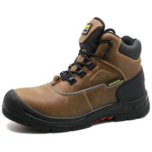 Tiger master brand oil slip resistant steel toe mining safety boots men