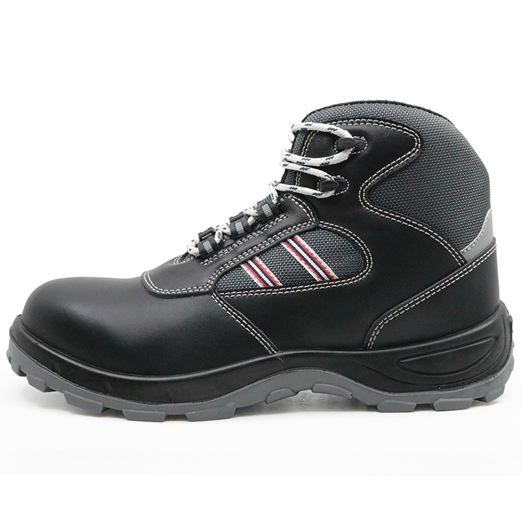 Slip resistant anti static leather botas de seguridad safety boots steel toe