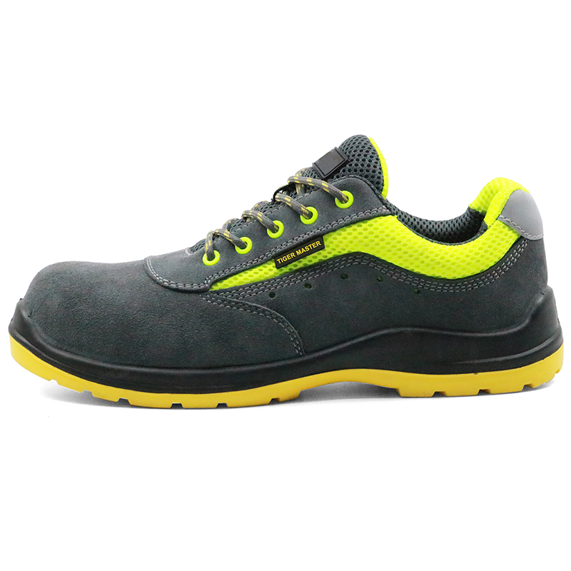 Lightweight breathable plastic toe cap sport type work shoes safety