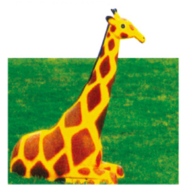 Cartoon-Skulptur-Giraffen-Spielsets für öffentliche Kinder im Freien (HD-18906)
