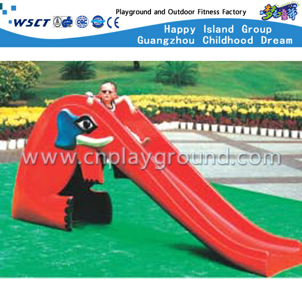 幼儿户外塑料玩具大象直滑梯游乐场 (M11-09807)