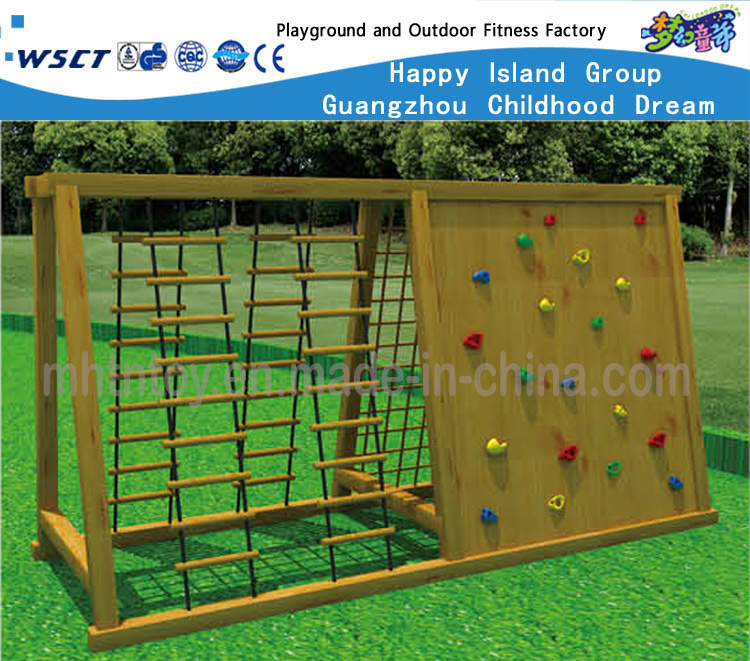 室外儿童体能训练木质攀爬设备(HF-17501)